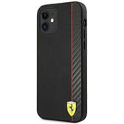 Ferrari FESAXHCP12SBK iPhone 12 mini 5,4 black hardcase On Track Carbon Stripe (FESAXHCP12SBK)