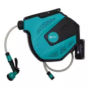 Homestar Stenski kolut za cev 44x225x41 cm zelen plastični