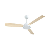 Aigostar-LED prigušiva stropni ventilator 20W/230V 2700-6500K 132cm + daljinski upravljac, bela/bež.