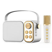 Bluetooth zvucnik Karaoke set sa mikrofonom YS-103, Beli