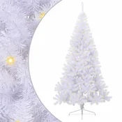 Vidaxl Umestno božično drevo med 300 LED Bela 240 cm PVC in jeklo
