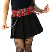 Ženska krila HEARTLESS - BOBBI - BLACK/RED TARTAN - SK-BBI-B