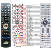 General FUNAI RP51-32RE - compatible General-branded remote control