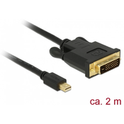 Delock Kabel mini Displayport 1.1 moški > DVI 24 1 moški 2 m