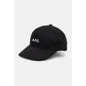 A.P.C. Bombažna bejzbolska kapa casquette charlie
