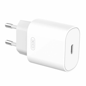 XO L91EU omrežni polnilnik USB-C, 25 W (bel)