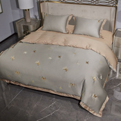 SVILANIT Bombažno-satenasta PREMIUM vezena posteljnina Svilanit Butterfly,50x70