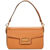 Lancel ANGELE DE LANCEL M FLAP BAG Kostanjeva