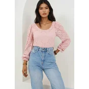 Trend Alacati Stili Ženska bluza Alc-X14889, Roze