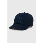 Bombažna bejzbolska kapa Vilebrequin CAPSUN mornarsko modra barva, CSNU2401