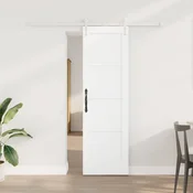 vidaXL Drsna vrata ORKDAL 61 x 198,5 cm Inženirski les Bela