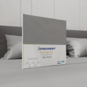 Prevleka za vzglavnik Ergorest Cotton Satin™ 50 x 70 cm – elegantno siva 2x