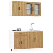 vidaXL vidaXL 4 kosov kuhinjska omarica Kalmar artisan hrast inženirski les, (22010610)