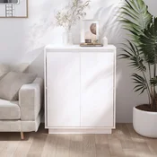 Vidaxl vidaXL Omarica, bela, 60x34x75 cm, masiven borov les