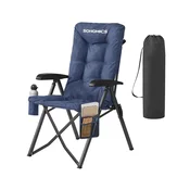 Songmics Kamp stol 70x595x110 cm modre barve