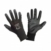 Lahti Pro Zaštitne rukavice L230510W, Poliuretan, 12 parova, Crne