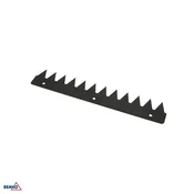 Luxmena aluminijasti bodci proti pticam za svetila, črni RAL 9005 BM-C83-SOH-SPIKE