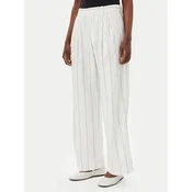 Gap Hlače iz tkanine 713998-01 Kremna Wide Leg