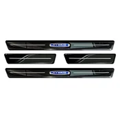 Door sill trims Volvo XC40 2018- (wagon, dark, glossy)