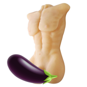 HiSmith STOY0680 Male Body Torso 3D Realistic Sex Toy Doll with Big Dildo