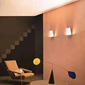 Stilnovo LED stenska svetilka Inbilico, zlate barve, višina 25 cm - Dnevna soba/jedilnica - Dizajn - zlate barve, bele barve - Plastika