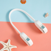 Generic Vratni ventilator za polnjenje USB prenosni zunanji športni ventilator brez rezil, (21125999)
