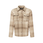 Beige Checkered Shirt Blend - Men