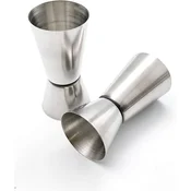 shumee Merilna skodelica Jigger Pourer iz jekla, 25 ml, 50 ml, komplet 2 kosov za koktajle