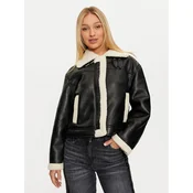 Pieces Jakna iz umetnega usnja Janelle 17141595 Črna Regular Fit