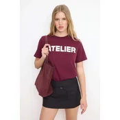 Trendyol Milla Ženska majica TWOSS26TS00208, Bordo