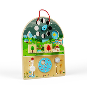 Bigjigs Toys Drvena motorička ploča Vrijeme