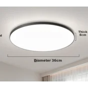 Micoe Plafonska lampa LED, 24 W, Crna