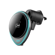 MOXOM Auto držac za mobilni telefon LX-VS801, Bežicno punjenje, 15W, Crni