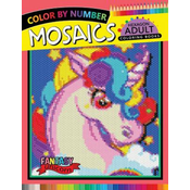 Fantasy Unicorn Mosaics Hexagon Coloring Books: Color by Number for Adults Stress Relieving Design