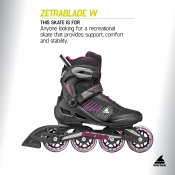 Rollerblade ZETRABLADE W, ženske role, crna 86B0751480