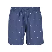 Urban Classics Kratke kopalne hlače vijolično modra/bela