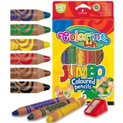 shumee Colorino Extra jumbo okrogle barvice, 6 barv