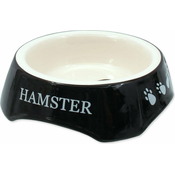 Zdjela Male životinje print Hamster crna 13x13x4cm