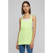 Womens loose neon tank top neonyellow
