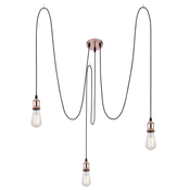 Globo A32-3 - Luster na sajli OLIVER 3xE27/40W/230V pauk