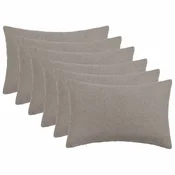 vidaXL Prevleka za blazino 6 pcs HEERLEN Svetlo siva 40 x 60 cm Bouclé