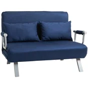 Homestar Sofa postelja za 2 osebi 111x80x78 cm modra