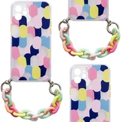 HURTEL Gel ovitek z verižico Color Chain Case in obeskom za Samsung Galaxy A42 5G, večbarvni (1)