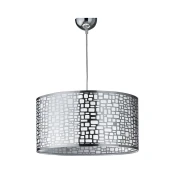 ONLI - Luster na sajli BRUCE 1xE27/15W/230V precnik 45 cm mat hrom