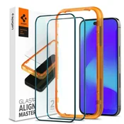 Spigen Alm Glass.Tr 2x zaštitno staklo za iPhone 14 Pro, crno