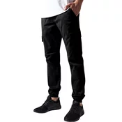 Moške hlače URBAN CLASSICS - Washed Cargo Twil - TB1435-črna
