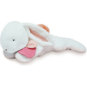Doudou Plišasti zajec s temno roza bobble 80 cm