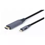 GEMBIRD CC-USB3C-HDMI-01-6 USB Type-C to HDMI display adapter kabl,siva, 1.8 m 42552
