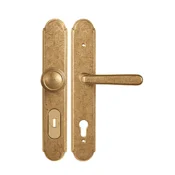 Varnostna armatura TWIN ALT WIEN HTSI W3 DEF (SM), levi ročaj/ročaj, Odprtina za cilindrični vložek PZ, Twin SM (stara medenina), 90 mm