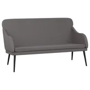 Vidaxl Klop siva 110x76x80 cm umetno usnje
